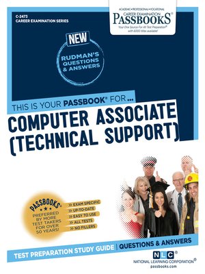 cover image of Computer Associate (Technical Support)